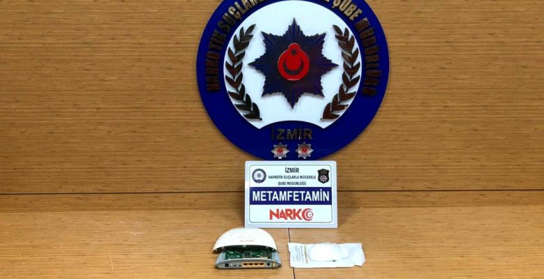 Modem içerisinden uyuşturucu çıktı