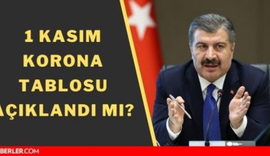 1 Kasım 2021 koronavirüs tablosu yayınlandı mı? Son dakika bugünkü hadise sayısı açıklandı mı? Türkiye’de bugün kaç kişi öldü? Bugünkü Covid tablosu!