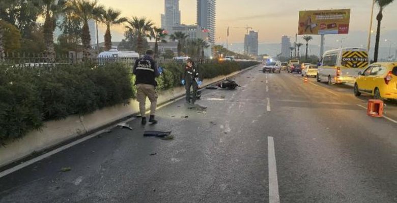 Bariyere çarpan motosikletin şoförü hayatını kaybetti