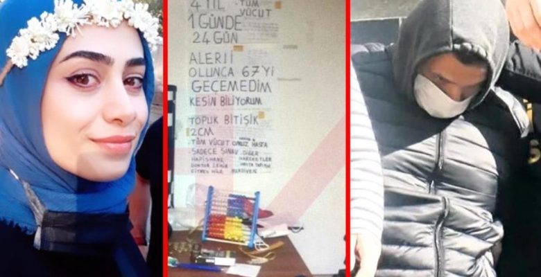 Başak Cengiz’i samuray kılıcıyla katleden şahsın konutunun içi ürküttü! Duvarda yazanlara kimse mana veremedi