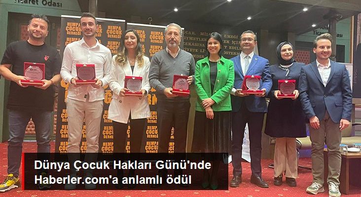 Dünya Çocuk Hakları Günü’nde Haberler.com’a manalı ödül