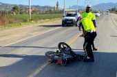 Hafriyat kamyonuna çarpan motosiklet şoförü hayatını kaybetti