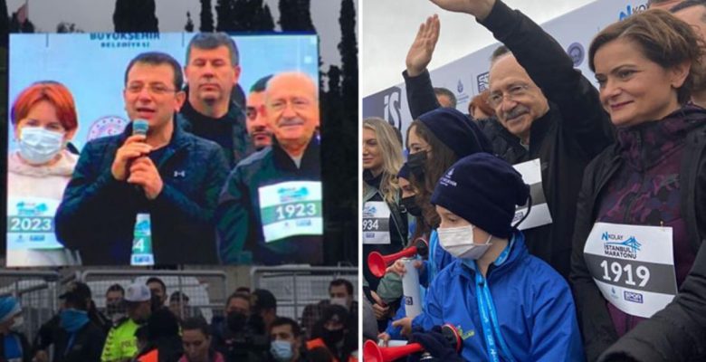 İstanbul Maratonu’na Kılıçdaroğlu, Akşener ve Kaftancıoğlu’nun göğüs numaraları damga vurdu