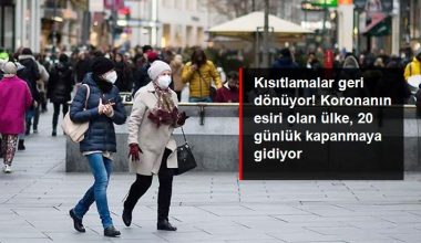 Korona olaylarının arttığı Avusturya’da, 20 günlük sokağa çıkma kısıtlaması uygulanacak