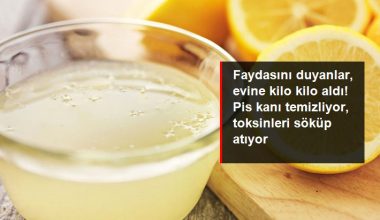 Limonun bu yararını duyanlar konutuna kilo kilo aldı! Pis kanı temizliyor, toksinleri söküp atıyor