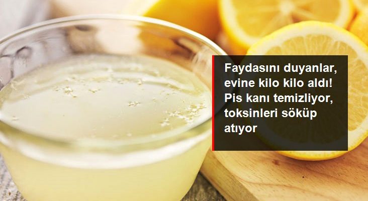 Limonun bu yararını duyanlar konutuna kilo kilo aldı! Pis kanı temizliyor, toksinleri söküp atıyor