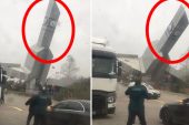 Lodos önüne geleni yıkıp geçiyor! Saat kulesinin devrilme anı kameralarda