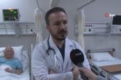 Meskeninde kalp krizi geçiren 93 yaşındaki adam, koldan anjiyo yapılarak hayata tutundu