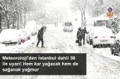 Meteoroloji’den İstanbul dahil 36 ile uyarı! Hem kar yağacak hem de sağanak yağmur