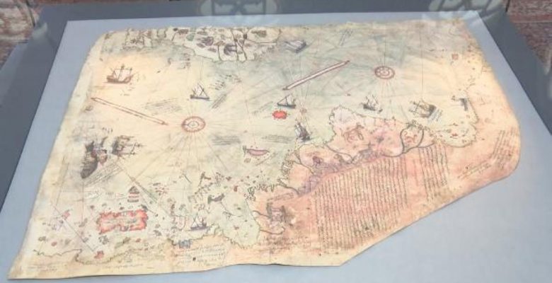 Piri Reis’in dünya haritası yine Topkapı Sarayı’nda sergilenmeye başlandı