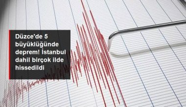 Son Dakika: Düzce’de 5 şiddetinde deprem! Sarsıntı İstanbul’da da hissedildi
