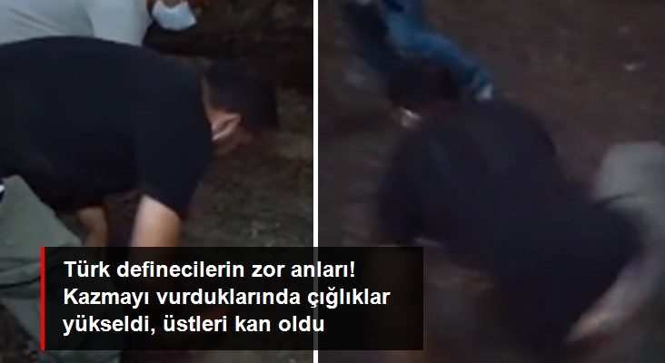 Türk definecilerin güç anları! Kazmayı vurduklarında topraktan çığlık sesleri yükseldi, üstleri kan oldu