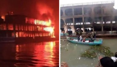 Bangladeş’te yangın felaketi! Feribot küle döndü, 30 kişi yanarak can verdi