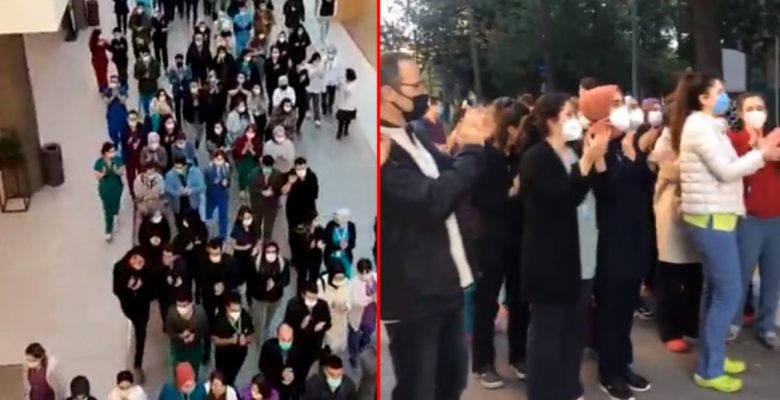 Doktorlara yapılan artırım öbür sıhhat çalışanlarını ayağa kaldırdı! Hastanelerden protesto imgeleri yağıyor