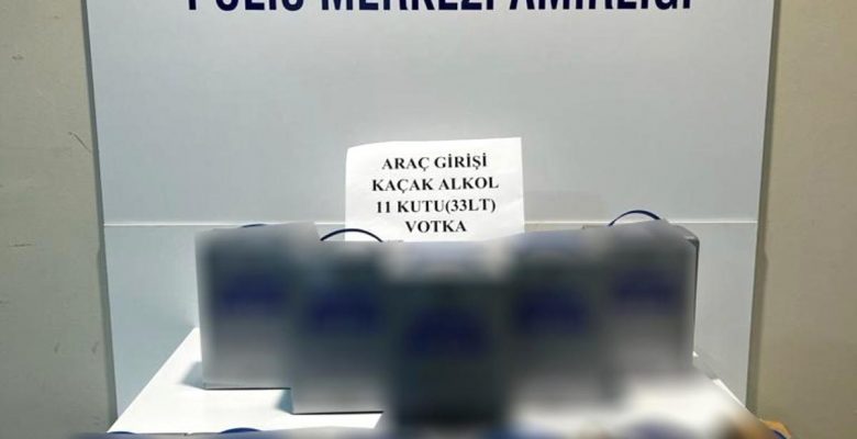 Geçersiz alkolü İzmir’e götürecekti, yakalandı