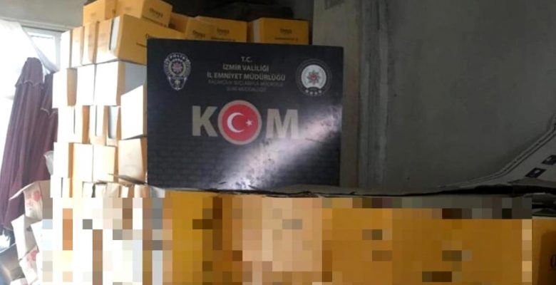 Gümrük kaçağı güneş kremi deposuna baskın