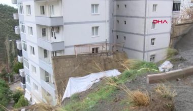 İSTİNAT DUVARININ ÇÖKTÜĞÜ BÖLGEYE TEDBİR ALINDI
