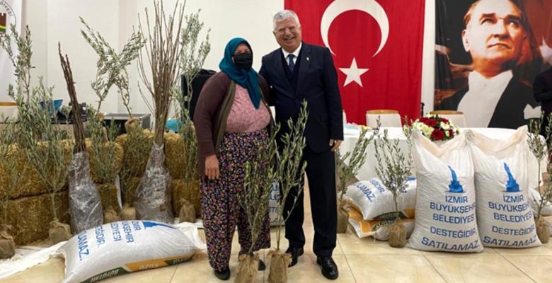 İzmir Büyükşehir Belediyesi’nden Beydağlı üreticiye ikili dayanak