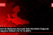 İzmir’de Beklenen Kuvvetli Gök Gürültülü Sağanak Yağışlara Dikkat! (12-13.12.2021)