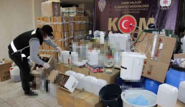 İzmir’de binlerce litre sahte/kaçak içki ele geçirildi