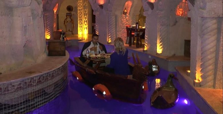 Kapadokya’da kayıkta kahvaltıya ilgi artıyor