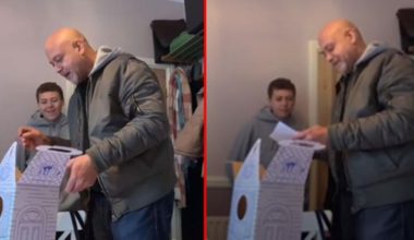 Kızının kendisi için hazırladığı kutuyu açan adam, gördüğü şey karşısında hüngür hüngür ağladı
