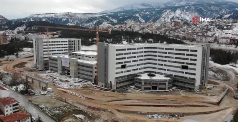 Kütahya Kent Hastanesi betonarme işi tamamlandı